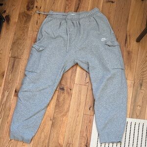 Nike Mens Gray Cargo Joggers